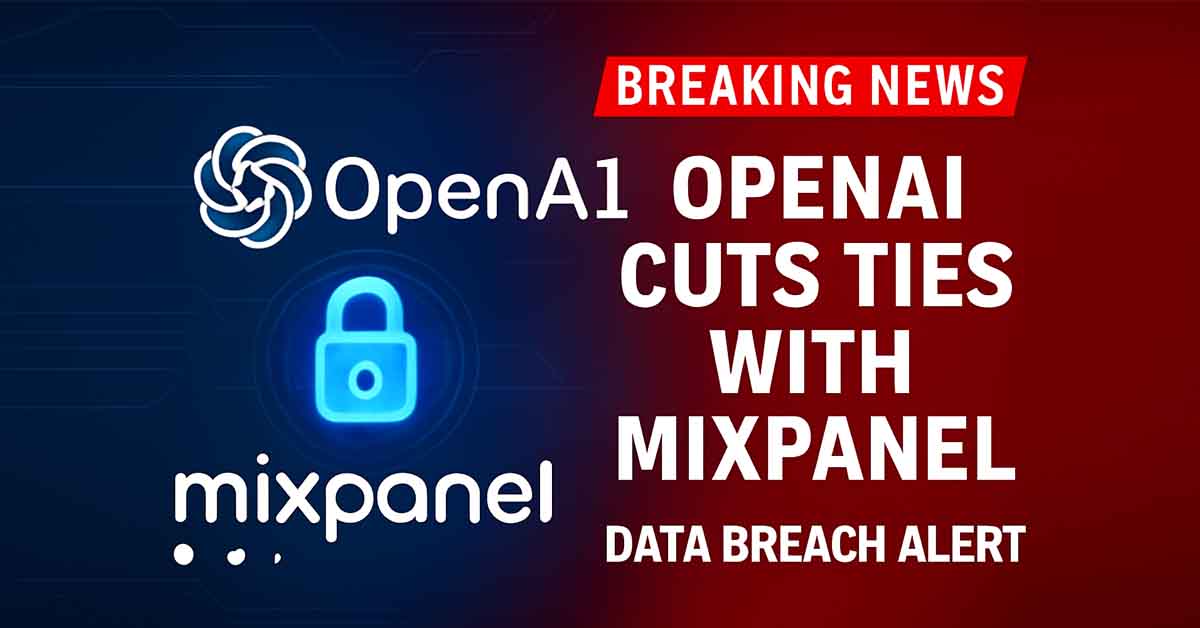 OpenAI Cuts Ties With Mixpanel After API User Data Breach – Cybersecurity Alert Banner