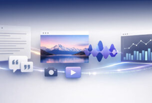 Gemini 3 Multimodal AI Workspace Illustration