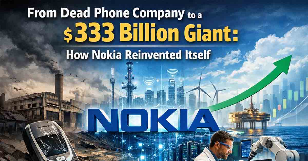 Nokia comeback story showing the company’s transformation from a failed phone brand into a $33 billion global technology and 5G infrastructure leader