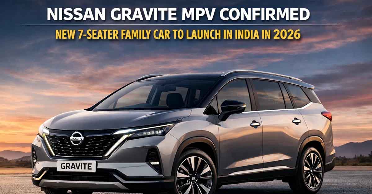 Nissan Gravite MPV confirmed as a new 7-seater family car launching in India in 2026