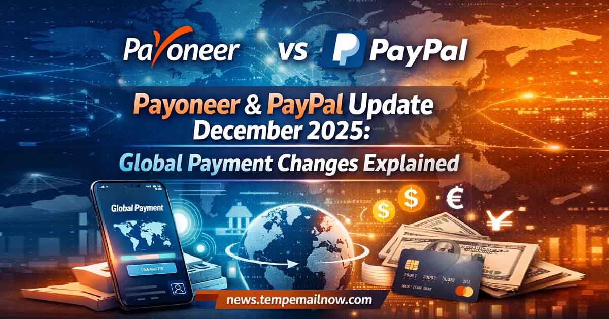 Payoneer PayPal update December 2025 showing global payment integration and international transfer changes