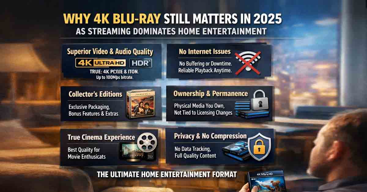 Why 4K Blu-ray still matters in 2025 compared to streaming home entertainment
