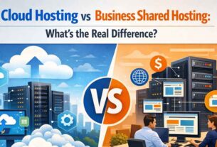 Cloud Hosting vs Business Shared Hosting comparison showing speed, stability, and server performance differences