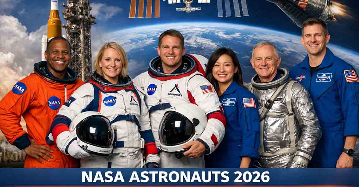 NASA astronauts preparing for Artemis lunar missions and active ISS expeditions in 2026