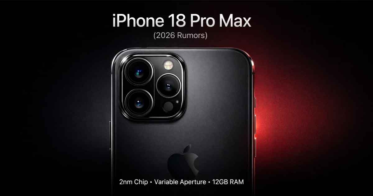 iPhone 18 Pro Max Rumors Point to 2nm Chip and Major Camera Upgrade in 2026 1 iPhone 18 Pro Max 2026 design showing triple camera system and rumored hardware upgrades